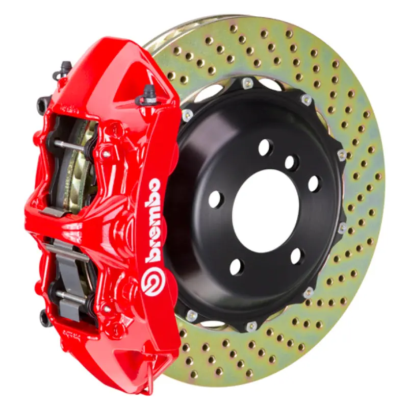 Brembo Gt Big Brake Kit For Bmw X3 (F25, 2011–2017) & X4 (F26, 2015–2018) – Front, 6-Piston Calipers, 380X32Mm Drilled Two-Piece Rotors, Red Finish 1