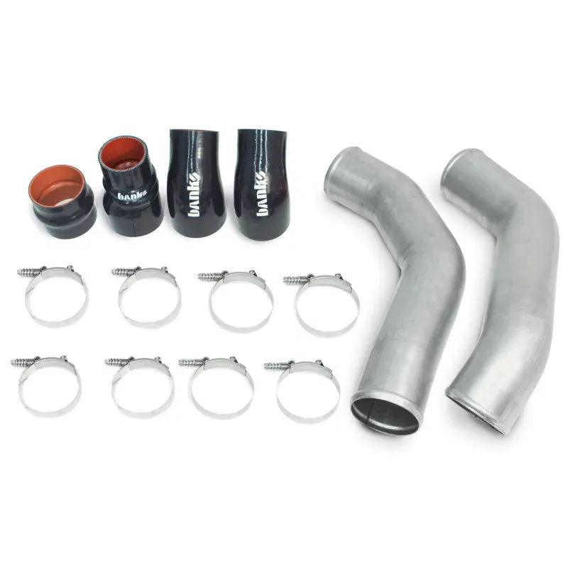 Banks Raw-Finish Boost Tube System For 2013–2018 Ram 6.7L Cummins Diesel 1