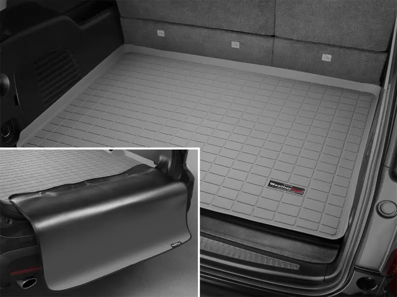 Weathertech Cargo Liner With Bumper Protector — Fits 2015–2024 Cadillac Escalade Esv, Gray 1