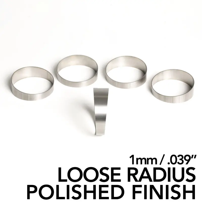 Ticon Industries Polished Titanium Pie-Cut Elbows – 2.0″ Diameter, 45° Angle, 1Mm Wall Thickness, Pack Of 5 1