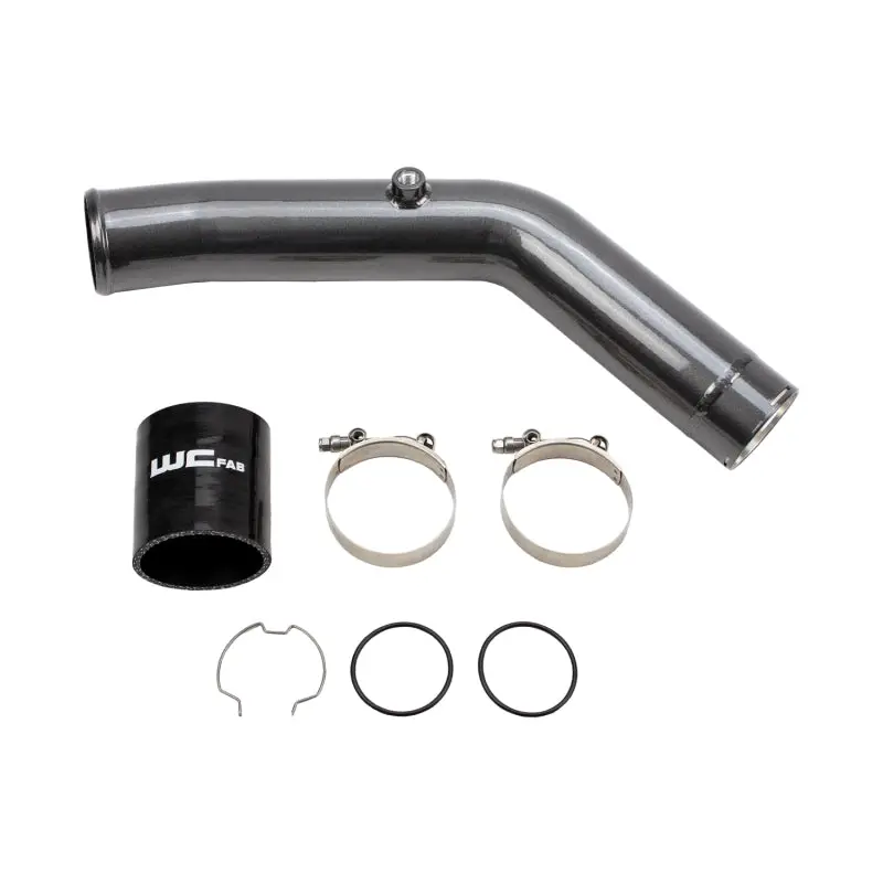 Wehrli Hot-Side Intercooler Pipe For 2023–2024 Ford 6.7L Power Stroke – Sparkle Bomber Orange 1