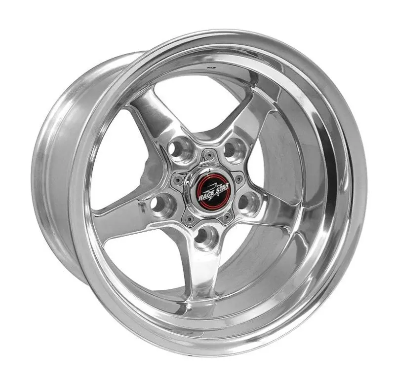 Race Star 92 Drag Star 17X10.5 5X5.5Bc 6.5Bs Direct Drill Dark Star Polished Wheel 1