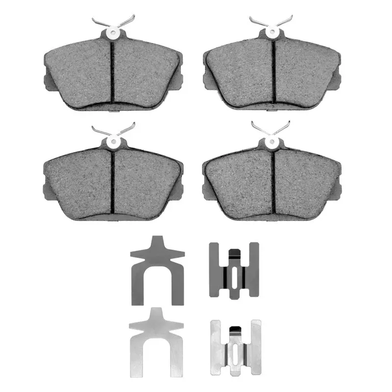 R1 Front Semi-Metallic Brake Pad & Hardware Kit For 1993–2007 Ford Taurus (Non-Sho) 1