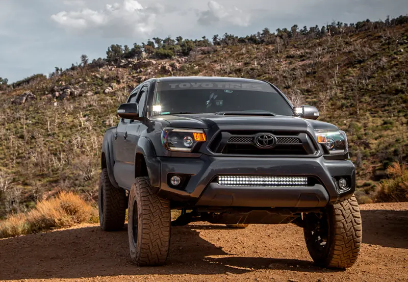 Cali Raised Led Light Bar Mounting Kit For 2005–2015 Toyota Tacoma – 32" Lower Bumper, Hidden Installation 1
